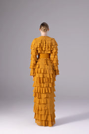 SOLINA DRESS IN SAFFRON